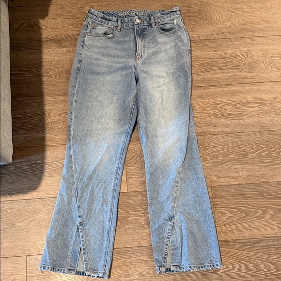 American Eagle Outfitters Denim - American Eagle Curvy 90s Bootcut Light Blue Flared Open Ankle Jeans